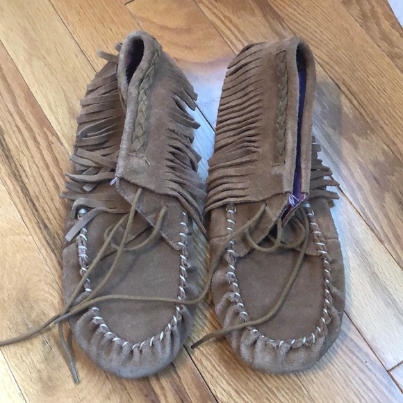 Mossimo Supply Co. Shoes - lace up, fringe moccasins | Mossimo Supply